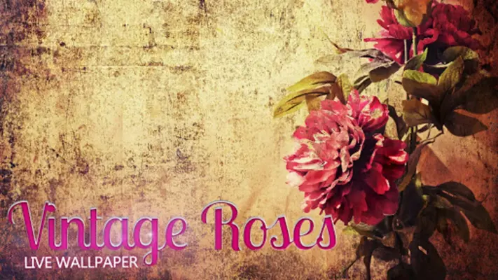 Vintage Roses Live Wallpaper android App screenshot 0